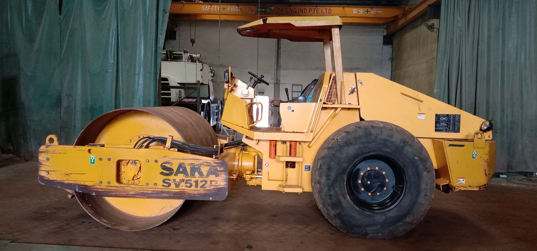 SAKAI VIBRATORY SINGLE DRUM ROLLER SV512DF-E - (VR-331)